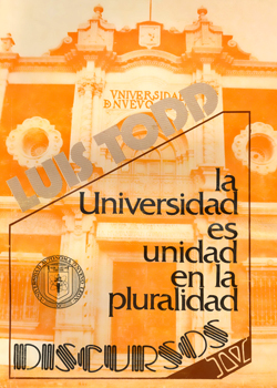 La Universidad es unidad en la pluralidad (1978)