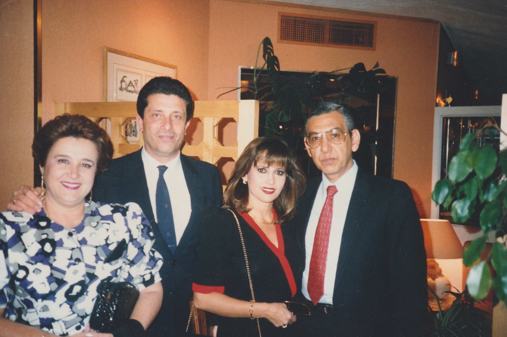 Con Federico Mayor y Elvira